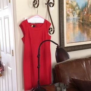 Jones New York Red Sheath Dress Size 14P